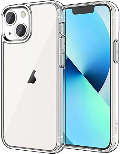 JETech Funda para iPhone 13 Mini 5,4 Pulgadas, Anti-Amarillo Carcasa de Parachoques Prueba Golpes, Respaldo Transparente Antiarañazos (HD Clara)