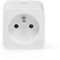 Nedis WIFIP121EWT Smartlife Smart Stecker | WLAN | Leistungsmesser | 3680 W | Frankreich/Typ E (CEE 7/6) | -10-45 °C | Android™ / IOS | Weiss