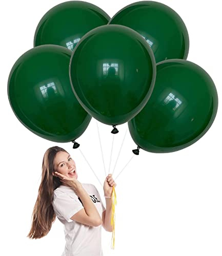 DkGr ballonger 45 cm stor ballong, 5 st stora ballonger DkGr tjock naturlig latexballong, festballonger för vuxna, heliumballonger för vuxna bröllop, examen, pension, årsdag fest dekor