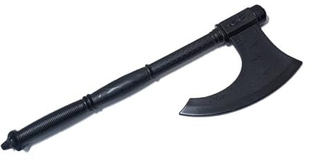 Hache Viking en plastique polypropylène noir pour arts martiaux V2-54,1 cm