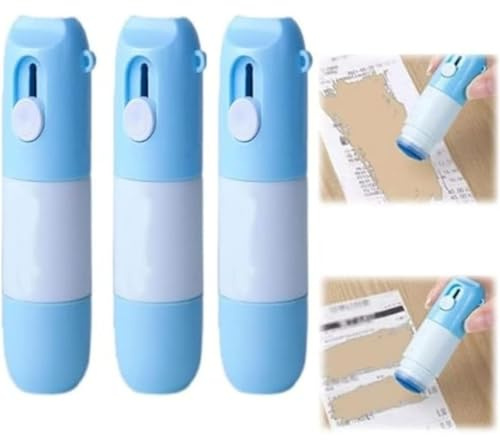 Générique Correcteur thermique pour papier avec couteau de déballage, protège les informations importantes, élimine la confidentialité, ouvre-boîte, pour étiquettes d'emballage (3 unités)
