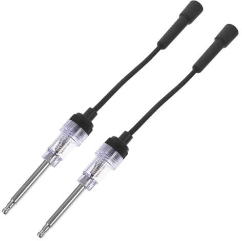 EXCEART 2piezas Probador de Chispa Bujía Comprobador de Encendido Motor Ligero y Preciso para Vehículos Herramienta de Diagnóstico Ignición Compatible con Coches y Motos