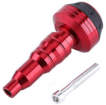 M10 Exhaust Frame Slider - Keenso Motorbike CNC Aluminum Alloy Exhaust Slider Crash Pad Falling Protector Anti Crash Caps, New Style (Red) other modification frame sliders