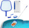 Hot Tub Cleaning Kit Accessories, Leaf Skimmer with Telescopic Handle Fine Mesh Net Swimming Pool Net and Hot Tub Cleaning Brush and Scrubbing Brush for Spas Hot Tub Pools