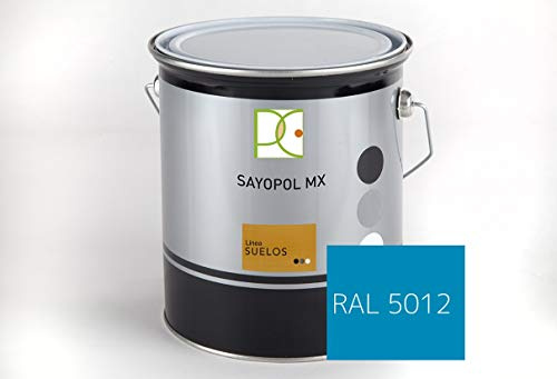 COLAMINA PINTURA POLIURETANO 2 COMP. PARA SUELOS COLOR AZUL PISCINAS 3 LT. (2 lt. base + 1 lt. catalizador)