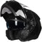 ILM Motorradhelm Klapphelm Integralhelm Doppelvisier ECE22.06 Modell 159,Glänzend Schwarz,XL