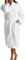 Christy Super Soft Cosy Bath Robe | Luxury Dressing Gown | Quick Dry, Snag Free | Lightweight 320GSM Womens Bathrobe | Soft Cotton Velour Inner Lining | Size Small-Medium (UK 8-14) | White