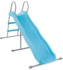 Intex 44106 – Scivolo da Giardino per Bambini, Acciaio e Plastica, Azzurro, 196x84x119 cm