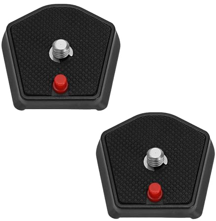 2Pcs 785PL Quick Release Plate 1/4inch Screw Compatible with Manfrotto Modo 715B 715SHB 718B 718SHB 7321YB 785B 785SHB Models for Universal Tripod SLR Camera