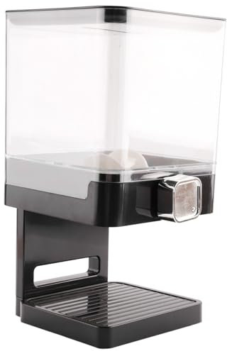 Oikabio Dispensador de granos de 3,7 l, máquina de cereales, caja de almacenamiento para latas de alimentos, tarros de cocina para el hogar