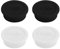 4pcs Soda Bottle Lids, Silicone Reusable Drink Water Bottle Sealing Cap Cover Replacement Parts Compatible with Sodastream Glass Bottle(Black & White)
