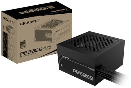 GIGABYTE P550SS Fuente de Alimentación - PCIe 5.0, 80 Plus Silver, Diseño Totalmente Modular, Ventilador de 120 mm, Compatible con ATX 3.0, Enchufe EU