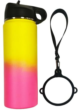 Correa para mango de botella, cómoda banda de mano, versátil correa de agarre para botella de agua con anillo de 6,6 cm de diámetro, soporte acolchado suave para deportes, actividades al aire libre y