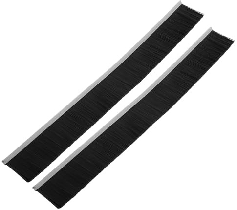 Kisangel Tira de Cepillo para Tapa de Buzón 2 Piezas, Sellado Anti-polvo y Agua, Cerdas de Nailon 30mm Alto X 30cm Largo, Accesorio para Buzones de Oficina y Hogar, Limpieza