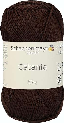 Schachenmayr Catania 9801210-00162 kaffee Handstrickgarn, Häkelgarn, Baumwolle