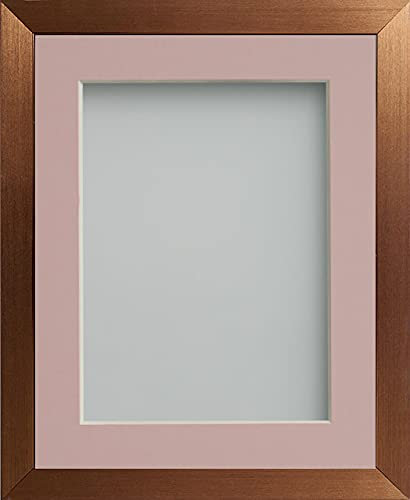 Frame Company Simpson Range Copper A4 Frame With Pink Mount for 9x6 inch *Choice of Sizes* Fitted with Real Glass