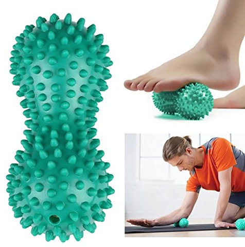 Massageball in Erdnussform, PVC, für Yoga, Fitness, Anti-Stress, für Körper, Hände und Füße