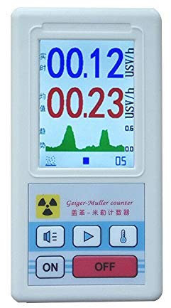 Contatore Geiger Rivelatore di radiazioni nucleari con display LCD, rilevatore radioattivo del tester di raggi X beta-gamma, dosimetro portatile, tester di marmo del rivelatore
