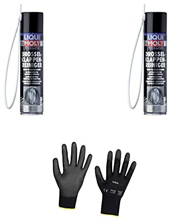 Iloda 2xOriginal Liqui Moly 400ml Pro-Line Drosselklappenreiniger Cleaner 5111 Schutzhandschuhe