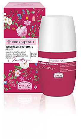 Helan, Cuor di Petali, Deodorante Donna Roll-On, Delicato e Naturale, senza Sali di Alluminio né Alcol, Arricchito con Olii Essenziali - Deodorante Profumato, Traspirante a Lunga Durata, 100 ml