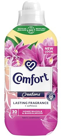 Comfort Creations Honeysuckle & Sandalwood Fabric Conditioner with Stay Fresh technology for 100 days of freshness + fragrance* 30 washes (900 ml)