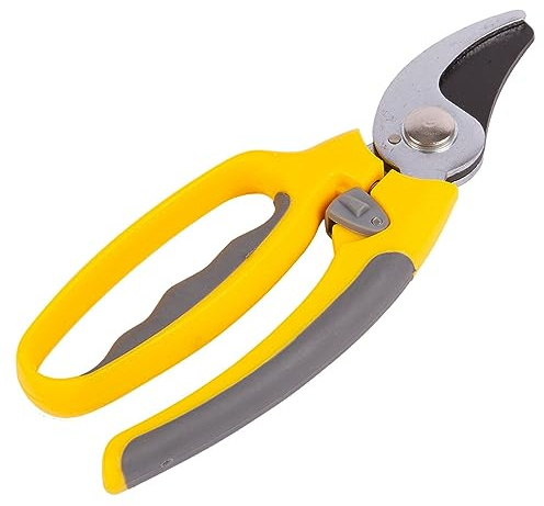 Green Blade - Deluxe Carbon Steel Secateurs - Yellow