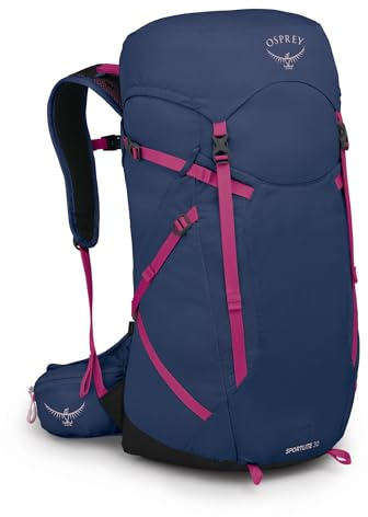 Osprey Sportlite Unisex Backpack, 30L, Alkaline/Hotspot Pink, O/S