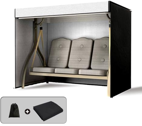 MIAOMI Housse de Protection pour Balançoire Hollywood, Housse de Protection Imperméable pour Balançoire Hollywood, Housse de Protection pour Balançoire Hollywood 420D en Tissu Oxford(135x105x170cm)