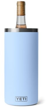 YETI Rambler Wine and Champagne Chiller, Stainless Steel Insulated, Big Sky Blue