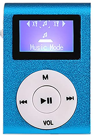 Reproductor MP3, Reproductor Música HiFi Portátil, 128M Song Card On Mp3 Player para Principiantes Niños Niñas, Tamaño Ultra Pequeño, Recargable, Interfaz USB1.1 2.0