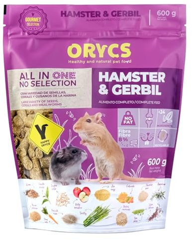 Alimento Completo para Hamsters y Jerbos 600g