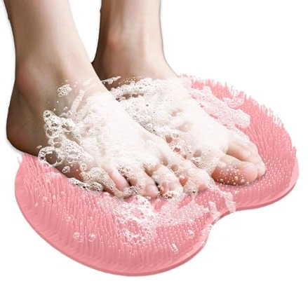 Foot Massage Mat - Non-slip Back Bath Wash Pad - Indoor and Outdoor Foot and Back Washer and Massager Mat, for Shower Bathtub Hotel