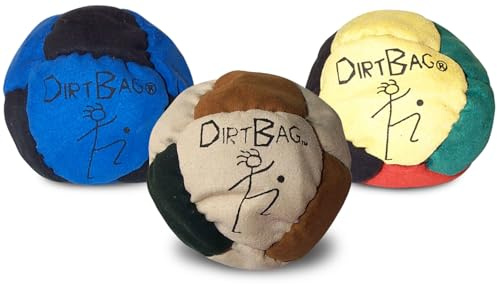 Dirtbag Footbag 8-Panel Sand Filled Footbag 3-Pack Assorted Color