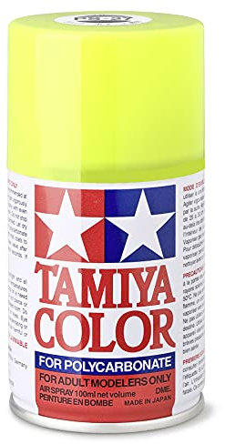 Tamiya PS-27 Polycarbonate Spray Paint 100ml Can Fluorescent Yellow For Clear RC