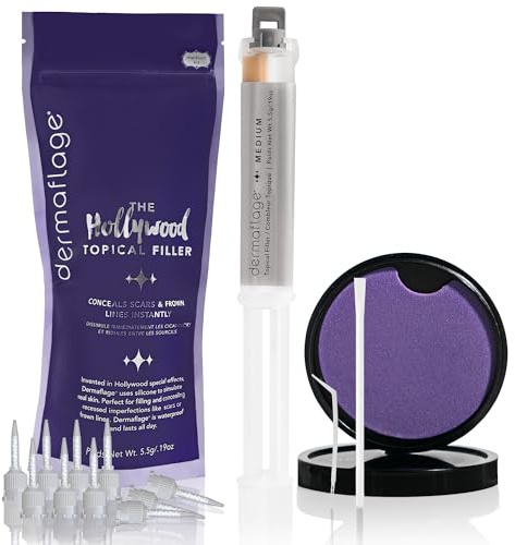 Dermaflage Narben Make-up Concealer, Aknennarben Filler, Narben Abdeckung, 1 Monatsvorrat