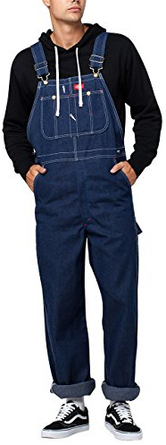 Dickies, Men's, INDIGO DENIM BIB OVERALL, INDIGO BLUE, 34W / 32L