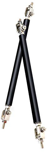 Create idea 2x Adjustable 22.7cm Front Bumper Lip Splitter Rod Strut Brace Tie Bar Support