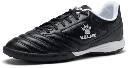 KELME Unisex Adult Turf Soccer Shoes, Futsal Indoor Soccer Cleats, for Mens Womens, Black, 9 UK