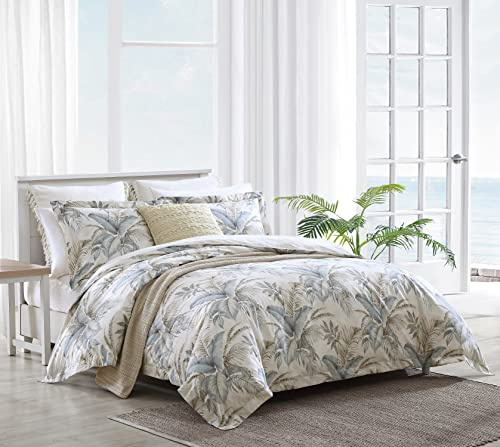 Tommy Bahama - Queen Comforter Set, Reversible Cotton Bedding with Matching Shams, Super Soft Bedding Set (Bakers Bluff Blue, Queen)