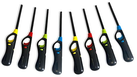 1ABOVE 4 PACK Refillable Safety Gas Utility Lighters for Cookers, BBQ, Candles, Gas Fire, Fireworks, Camping and much more (2)