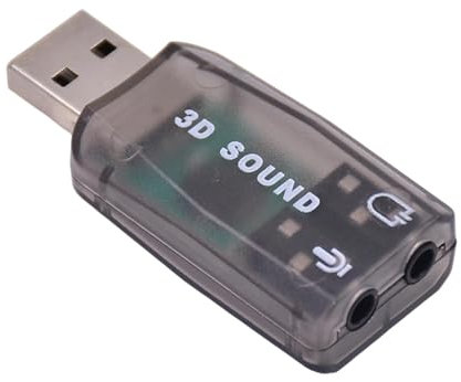 Interfaz de audio USB - Tarjeta de sonido externa, divisor de audio USB | Adaptador de audio Plug and Play para PC y ordenador portátil para ver televisión, escuchar música