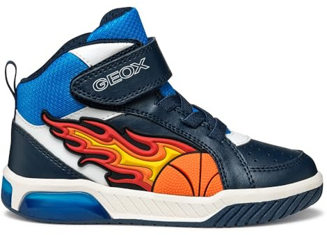 Geox J INEK Boy Sneaker, Navy/LT Blue, 36 EU, Azul Marino., 36 EU