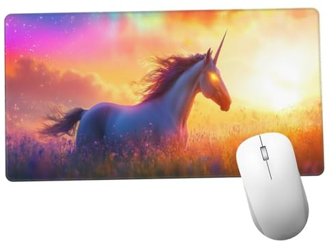 Atardecer Alfombrilla Ratón 1400x600x3mm Alfombrilla Raton XXL con Base de Goma Antideslizante, Lavable, Accesorios Gaming Caballo, Ordenador Gamer Regalos, Mouse Pad Gaming Mejora La Velocida Y1274