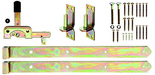 Gah-Alberts 206512 Hinge Set for Single-Gate Wooden Picket Fences Galvanised