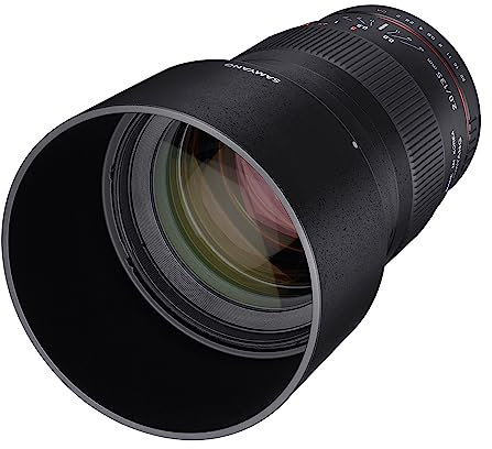 Samyang F1112203101 - Objetivo fotográfico DSLR para Nikon F Ae (Distancia Focal Fija 135mm, Apertura f/2-22 ED UMC, diámetro Filtro: 77mm), Negro