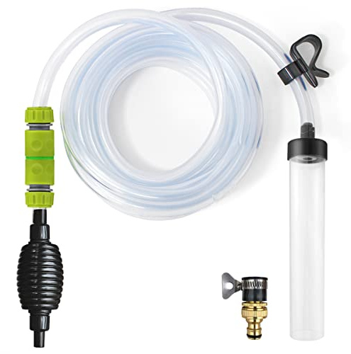 Laifoo 25ft Aquarium Vacuum Gravel Cleaner Fish Tank Cleaner Siphon Water Changer