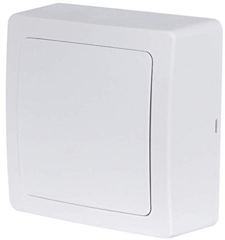 Interrupteur va et vient - Prises electriques Standard - Prise extra plate - Prise murale - Interrupteur va et vient sans Fil - Prise murale - Gamme Blok - Sortie De Cable Blanc - Debflex