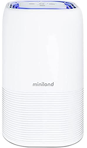 Miniland Babypure 5 Purificador de Aire con Filtro HEPA, Luz UV, Carbón Activo, Ionizador, 4 Velocidades