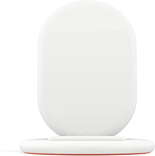 Google Stand Wireless Charger Qi-Certified, Fast Charging iPhone 12 Pro, 12 Pro Max, 12 mini, 12, iPhone 11 Pro, 11 Pro Max, 11, iPhone SE (2nd Generation)- Retail Packaging (White)