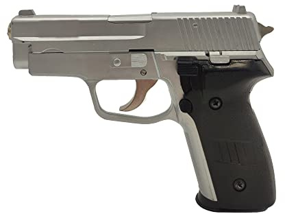 Saigo Defense Pistolet Airsoft GAH021 à Ressort (Spring) / Couleurs : Argenté et Noir/Matière : Plastique ABS Haute Résistance et Métal/Puissance : 0.5 Joule